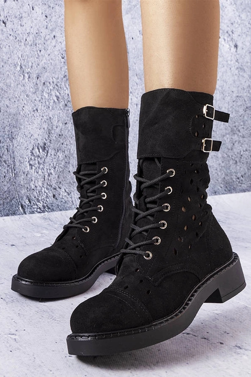 Mustad ažuursed poolsaapad Legault