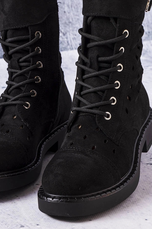 Mustad ažuursed poolsaapad Legault