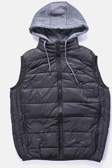 Must meeste vest dressipluusi kapuutsiga Avar 2