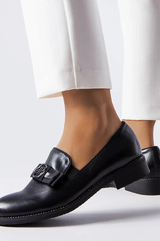 Tanguy mustad dekoratiivsed mokasiinid