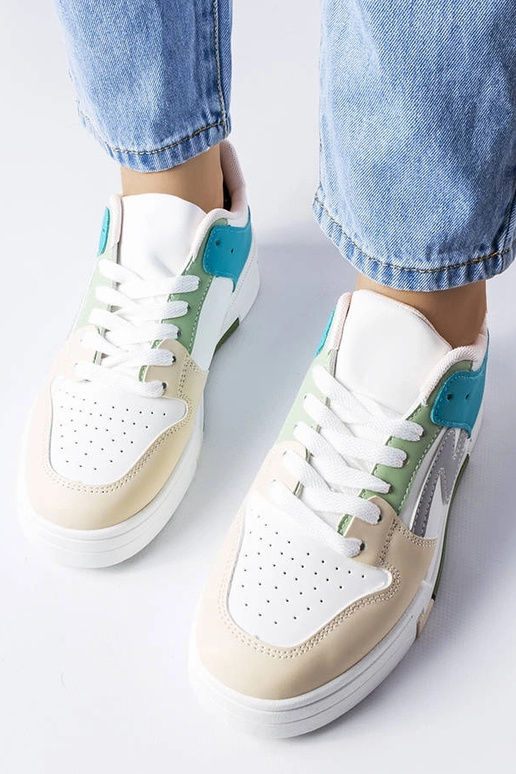 Beežid ja sinised Harteri platvormkingad Beežid ja sinised Harteri platvormkingad