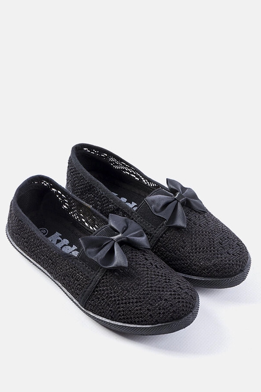 Mustad aukudega laste ballerinad,...