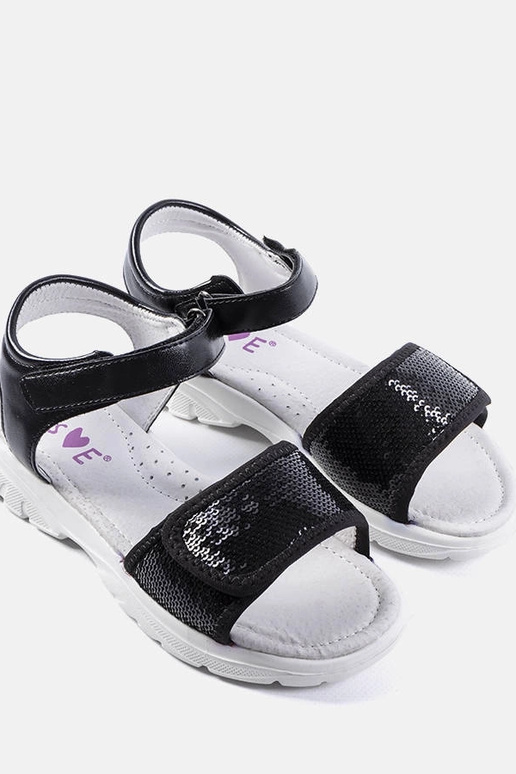 Mustad laste sandaalid Grenier