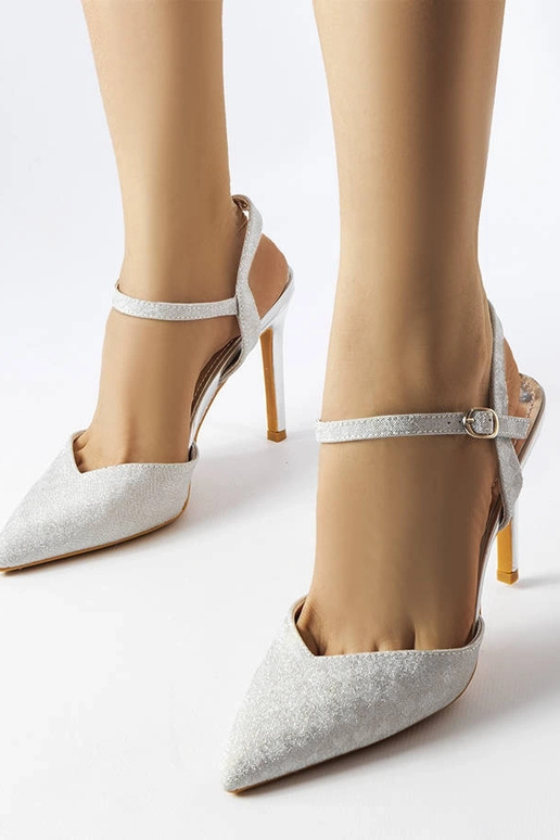 Hõbedaselt läikivad Gallia kontsad