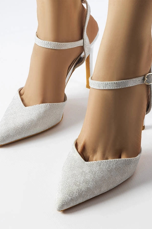 Hõbedaselt läikivad Gallia kontsad