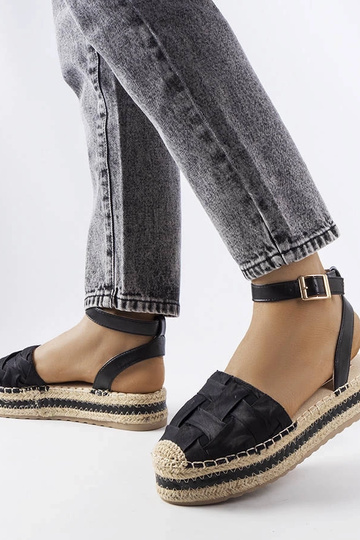 Mustad Lafrenière platvormi espadrillid