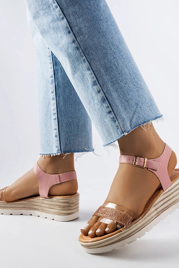 Bussière Pink Wedge sandaalid