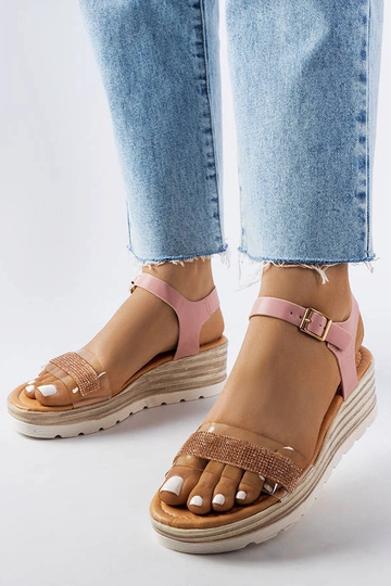 Bussière Pink Wedge sandaalid 2