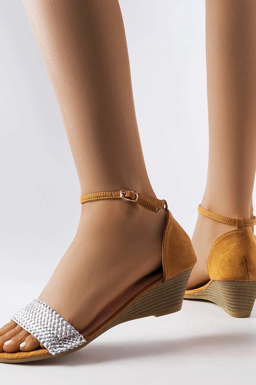 Hõbedased Veltri kiilu sandaalid