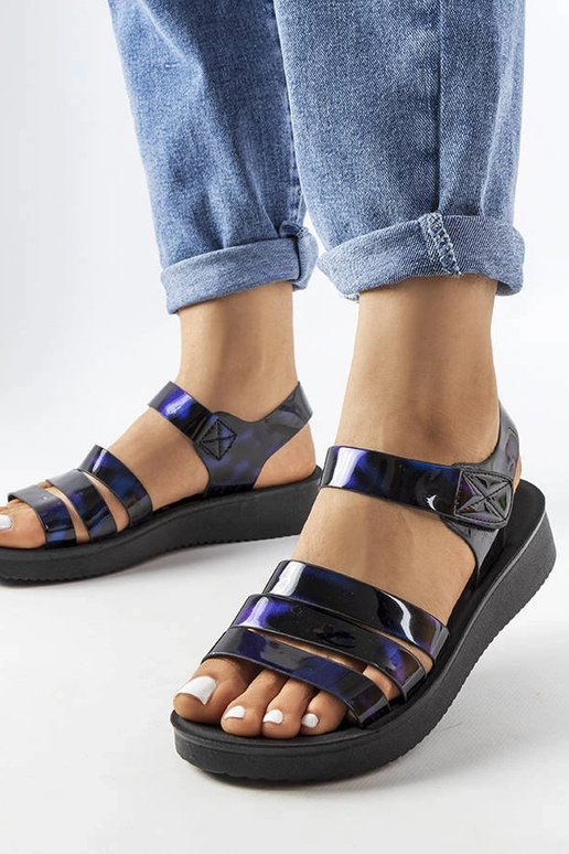 Tumesinised Covillon Wedge sandaalid