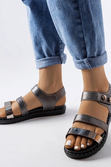 Lanham Grey metallik sandaalid