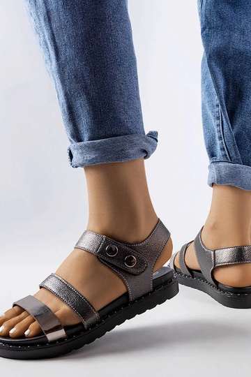 Lanham Grey metallik sandaalid 2