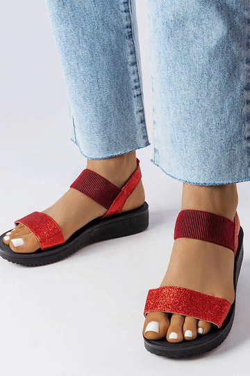 Amathousa Red Glitter sandaalid 2