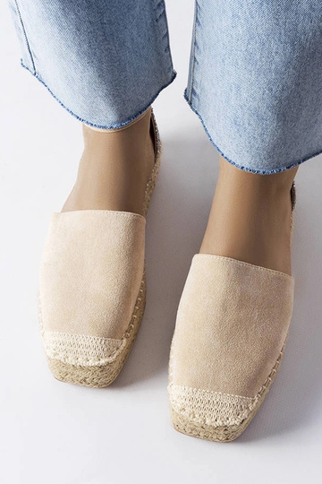 Beežid espadrillid sädeleva vahetükiga Myasia 2