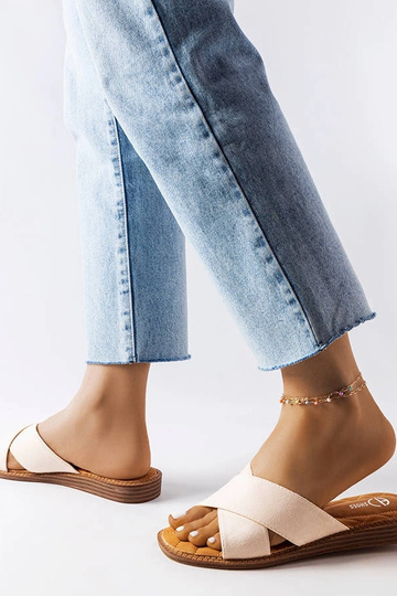 Kreemi värvi sussid, „Tiana" 2