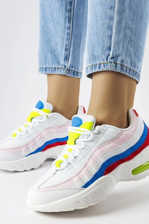 Valged värviliste vahetükkidega...