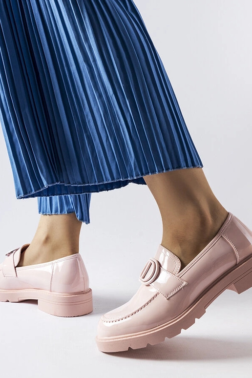 Roosad lakknahast Scrantoni loaferid