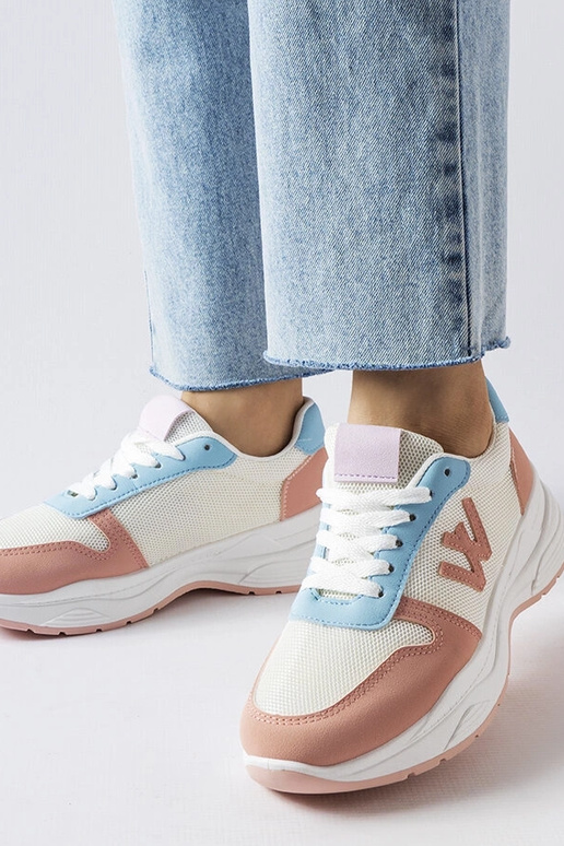 Valge-roosa-sinised spordijalatsid,...