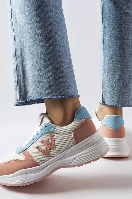 Valge-roosa-sinised spordijalatsid,...