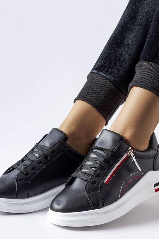 Mustad valge tallaga tennised Anaunia Mustad valge tallaga tennised Anaunia