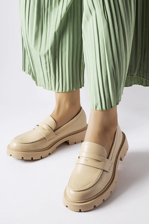 Liivakarva elegantne mokasiin,...