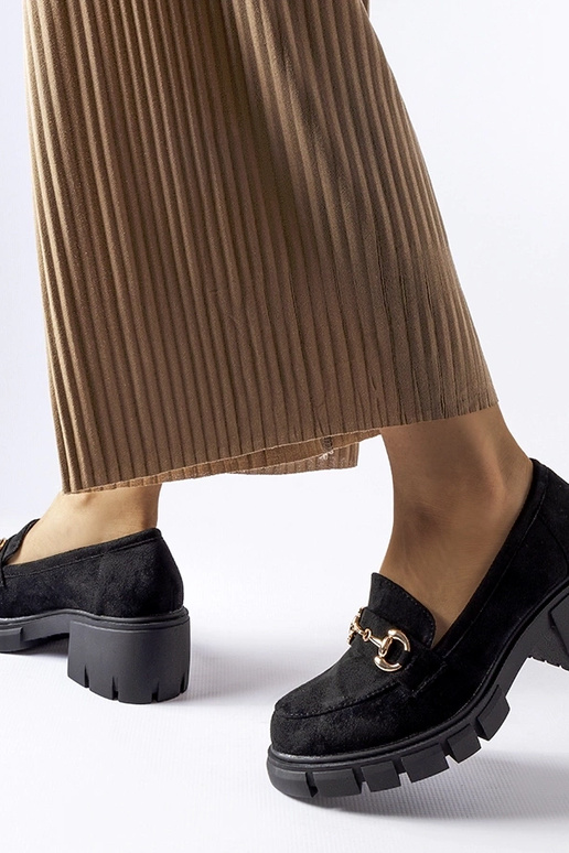 Mustad kõrge kontsaga kingad Irmina