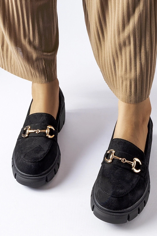 Mustad kõrge kontsaga kingad Irmina