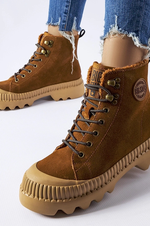 Pruun nahast kott BIG STAR KK274520