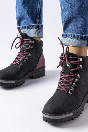 Must ja Burgundia Big Star saapad MM274318