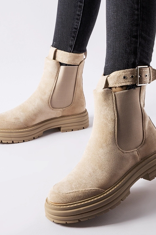 Beežid poolsaapad dekoratiivse lukuga...