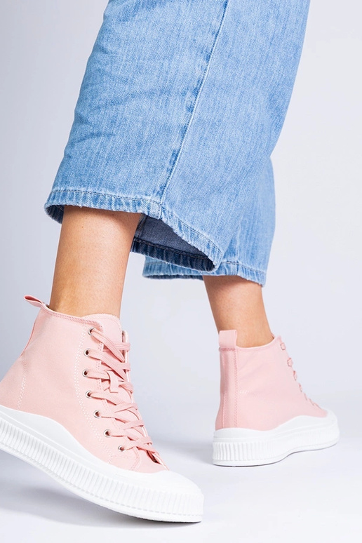 Roosad kõrged kingad platvormil,...