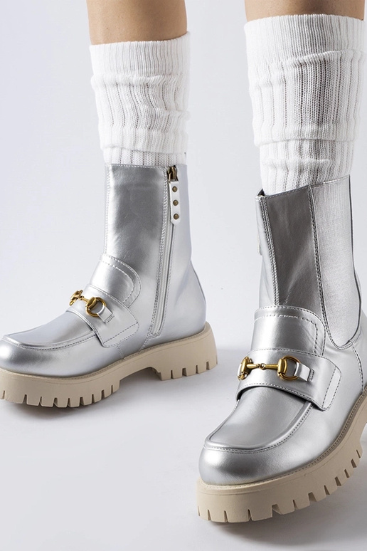 Overlook hõbedased sooja voodriga botid