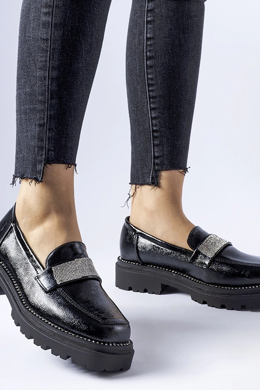 Fecteau mustad lakknahast püksid Fecteau mustad lakknahast püksid