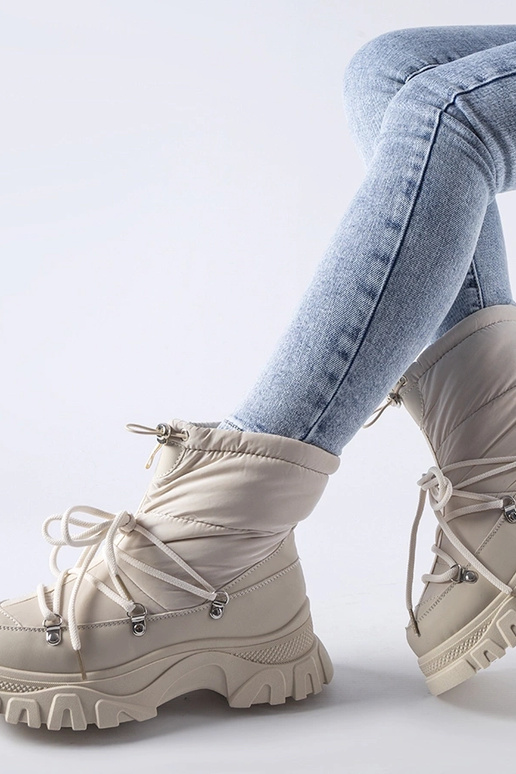 Beežid soojustusega lumesaapad Aubine