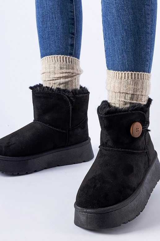 Mustad soojustatud lumesaapad Ronco...