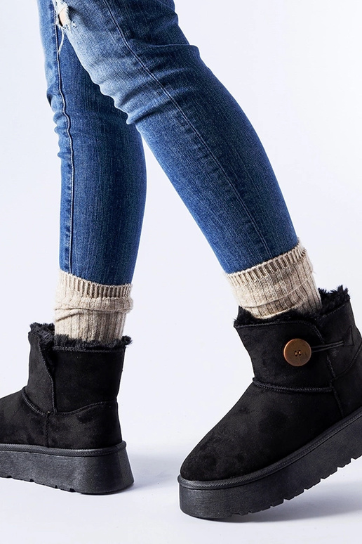 Mustad soojustatud lumesaapad Ronco...