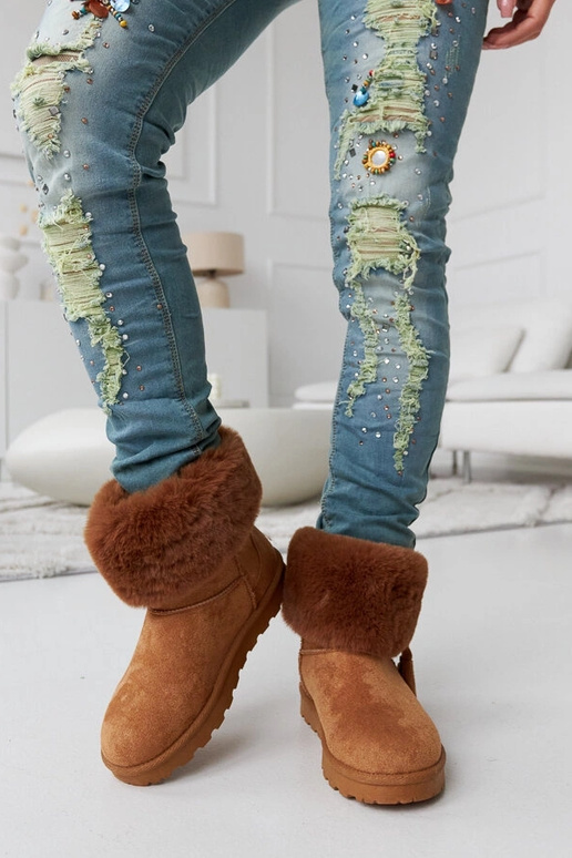 Pruunid karvase voodriga Geradino...