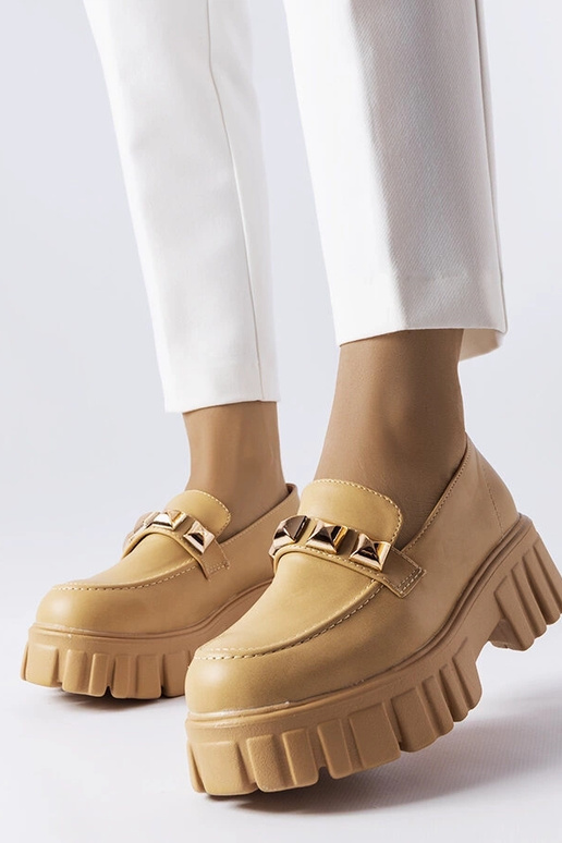 Frisco beežid platvormloaferid