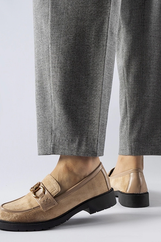 Beežid Seggiano lukuga mokassiinid