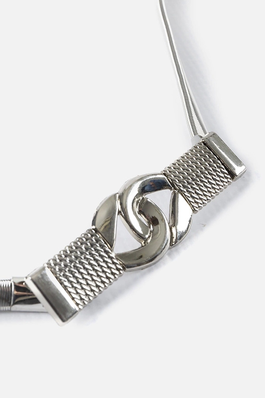 Leonide hõbedane elastne õhuke vöö