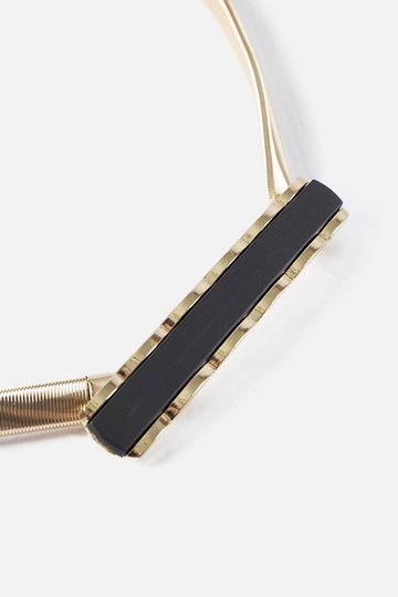 Kuldne elastne vöö musta... 2