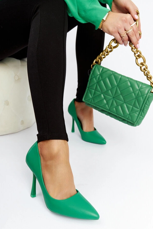 Rodney rohelised kõrge kontsaga pumbad