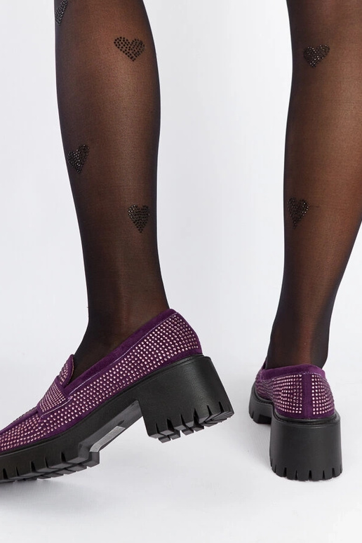 Lillad püksid massiivse kontsaga Parent