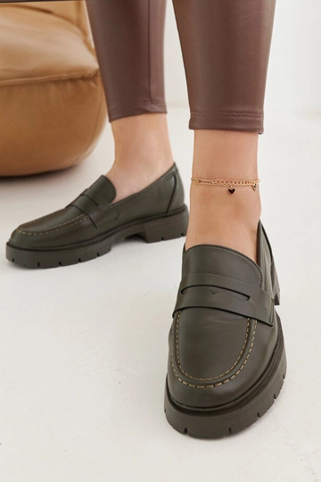 Maybritt Green Moccassins 2