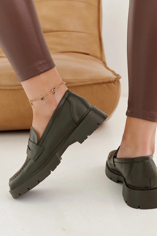 Maybritt Green Moccassins