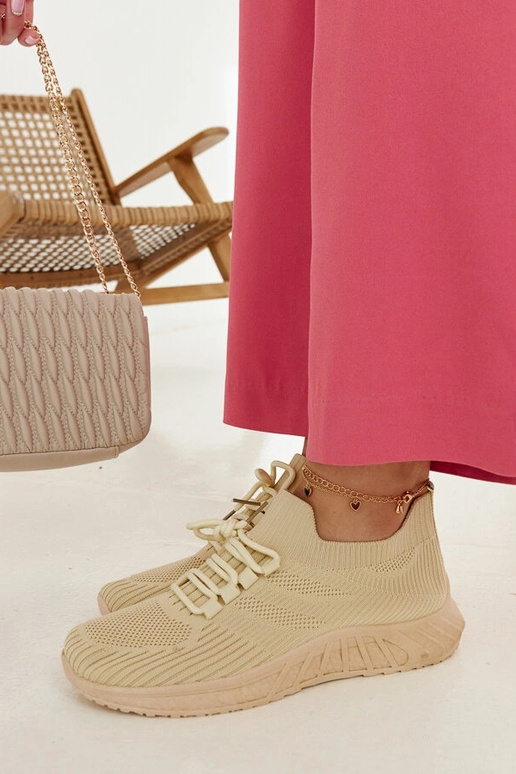 Beežist kangast tossud Ornella