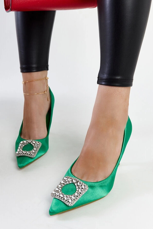 Rohelised satiinviimistlusega...