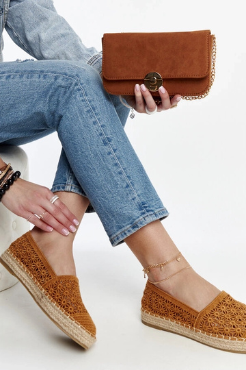 Samra pruunist pitsist espadrillid platvormil 2