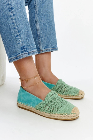 Gordana piparmündi ažuursed espadrillid