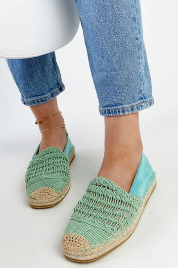 Gordana piparmündi ažuursed espadrillid 2